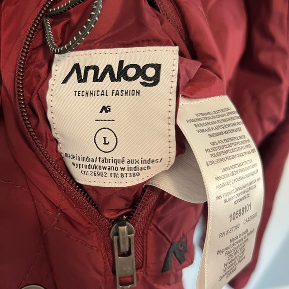 Analog Technical Flannel Jacket Reversible Snowboard/Ski. Men’s Size Large - Picture 5 of 5